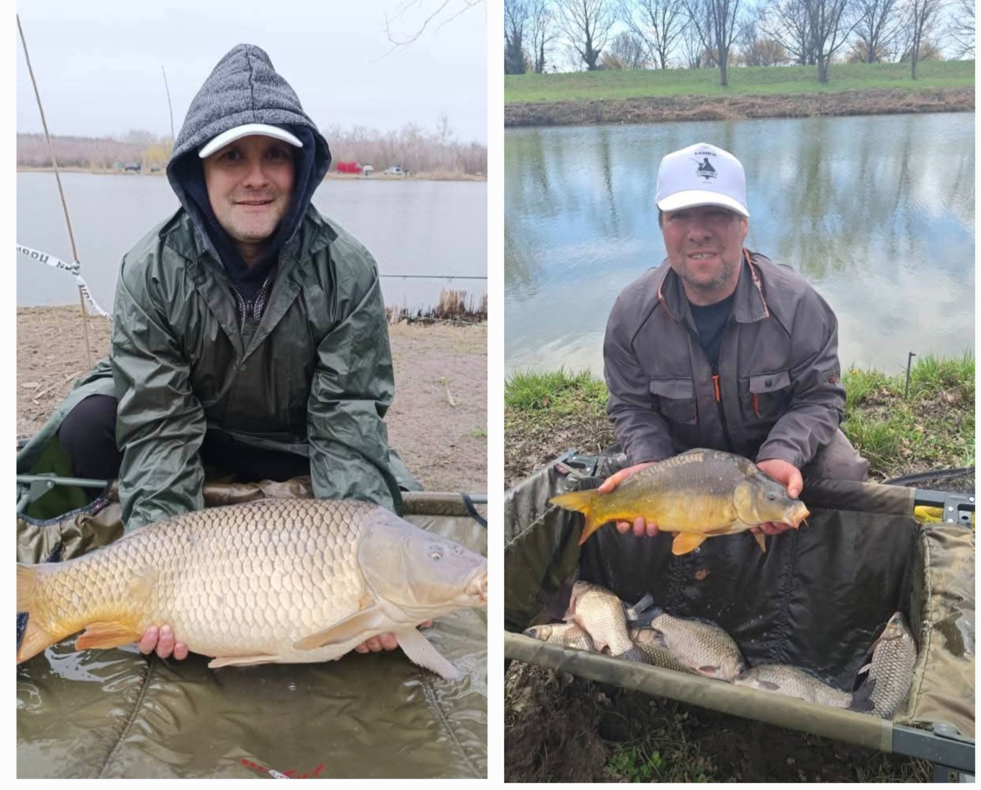 Sovány Gergő és Trenka Sándor Barátaim. Sanyi egy nagyon jó lelkű, igazi szívember. Lelkes horgász, aki évek óta töretlenül versenyről-versenyre fejleszti képességeit, s idén már több dobogós helyet is elcsípett kitartásával. Mind e közben promótálja a Kalandvár brand-et. Gergő egy jó képességű, szintén nagyon lelkes pecás,aki 2025 ben egyéb elfoglaltságok miatt nagyon kevesett horgászott, de amikor sikerült versenyen indulnia nagyon jól szerepelt. 2026-ra egy igazi pecás évet tervez! 